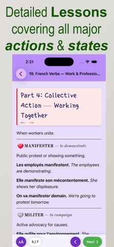French Verbs and Conjugations Screenshot 3 of 7