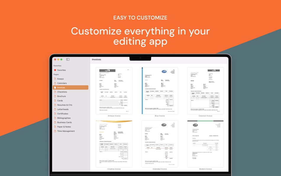 #4. Templates for Pages Pro (macOS) 由: Made for Use
