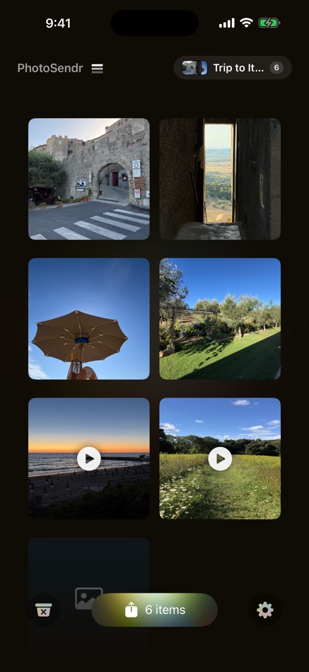 #1. PhotoSendr: Photos·Video·Files (iOS) Tekijä: Francesco Bertocci
