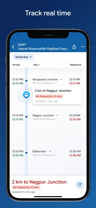 Where is My Train - by Google screenshot 4 of 5