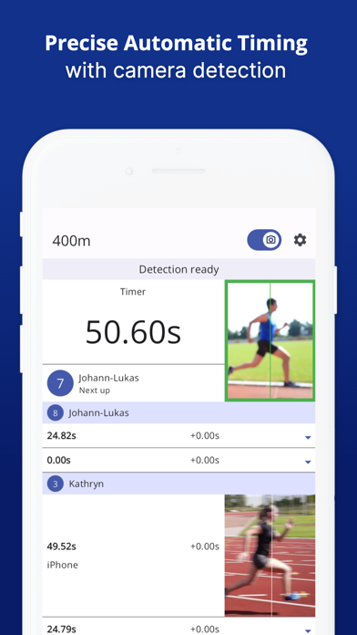 Photo Finish: Automatic Timing Screenshot