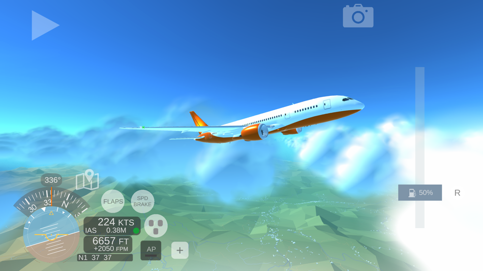 #1. Aviateur: Flight Simulation (iOS) 由: Rajatdeep Bakshi