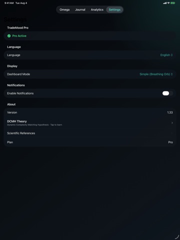 TradeMood iPad screenshot