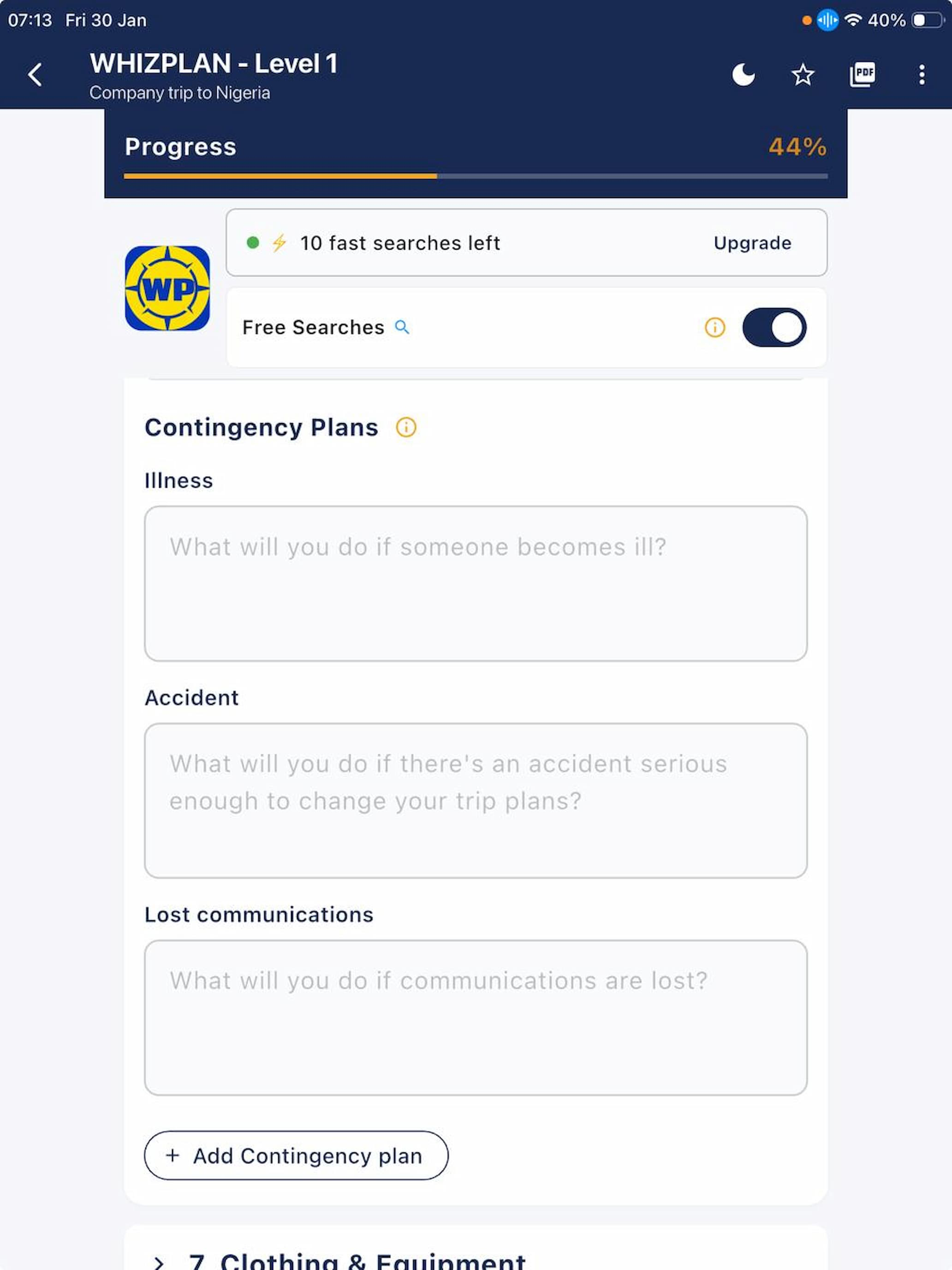Whizplan screenshot 8
