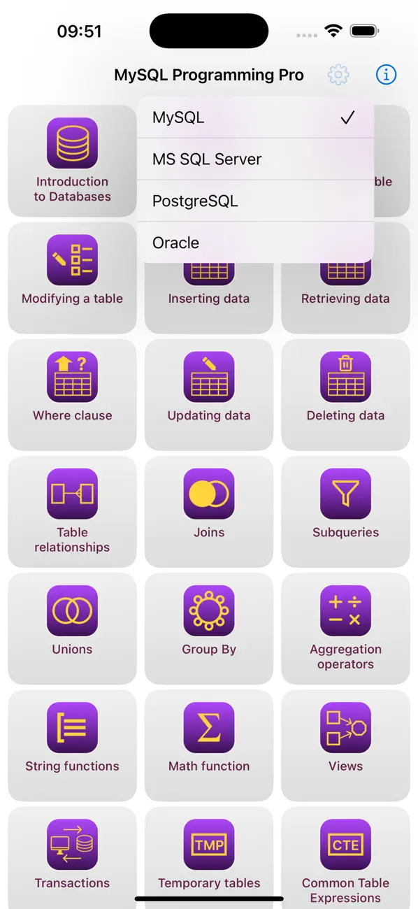 Screenshot #1 pour SQL Programming Pro