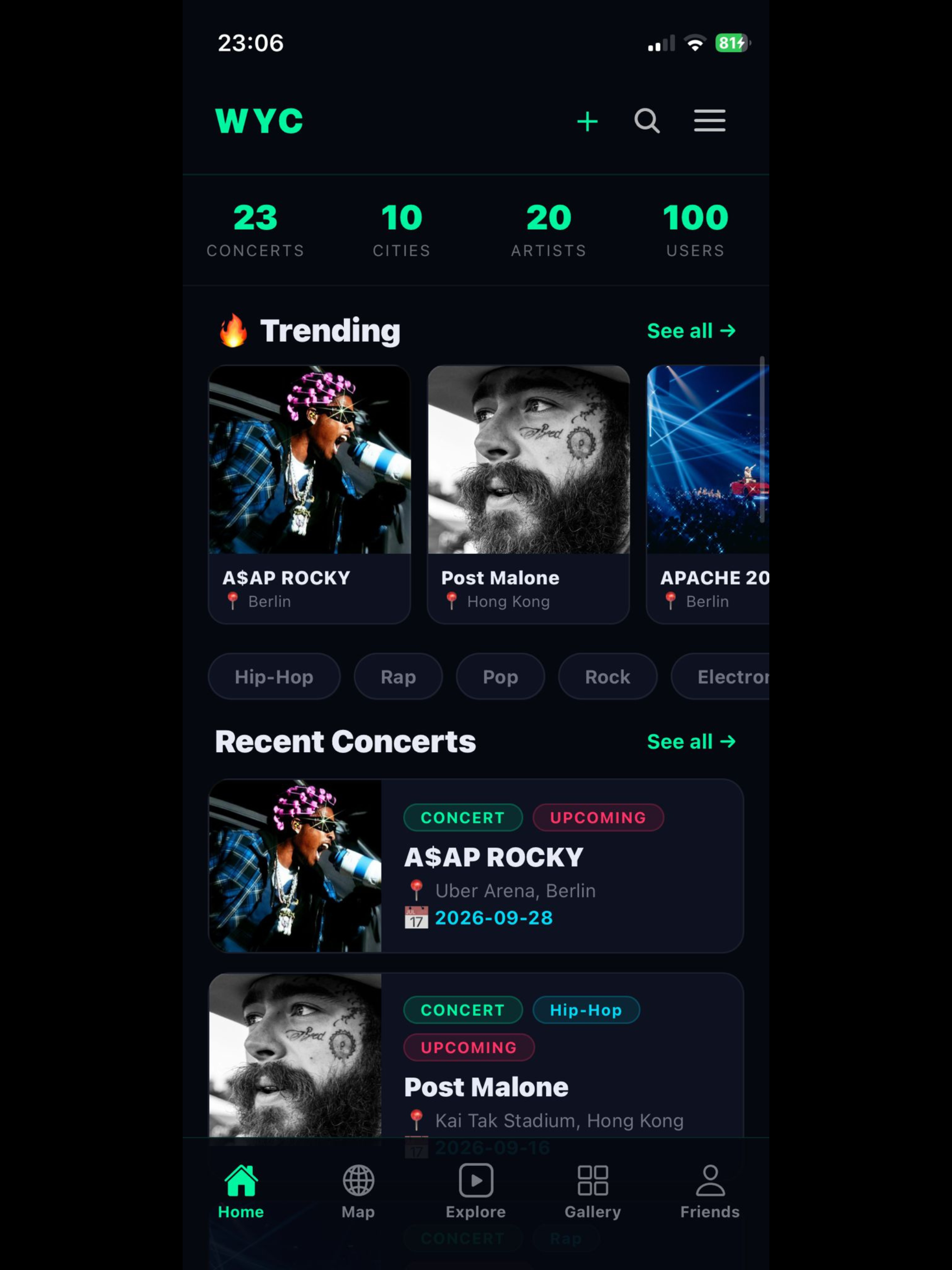WatchYourConcerts screenshot 13