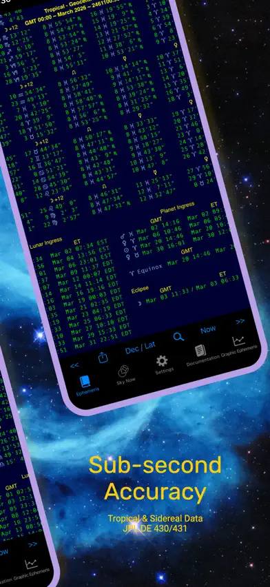 iPhemeris Astrology Ephemeris screenshot 2