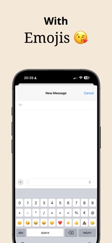 ABCDEF Keyboard Custom layout iPhone screenshot