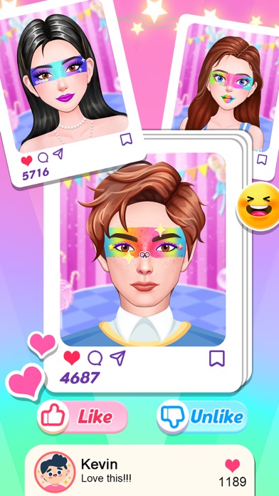 Rainbow Makeup Screenshot