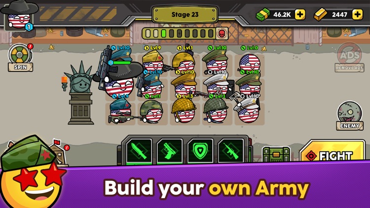Emoji vs Zombie Merge Battle screenshot-3