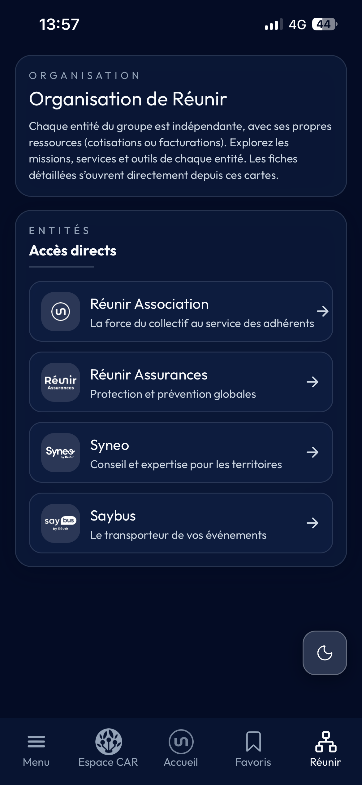 Réunir screenshot 2