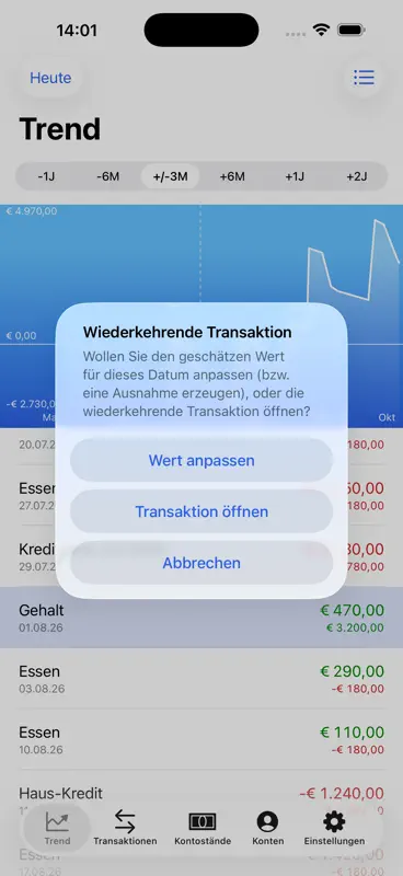 Money Forecast: Finanz Planung screenshot 6 of 10