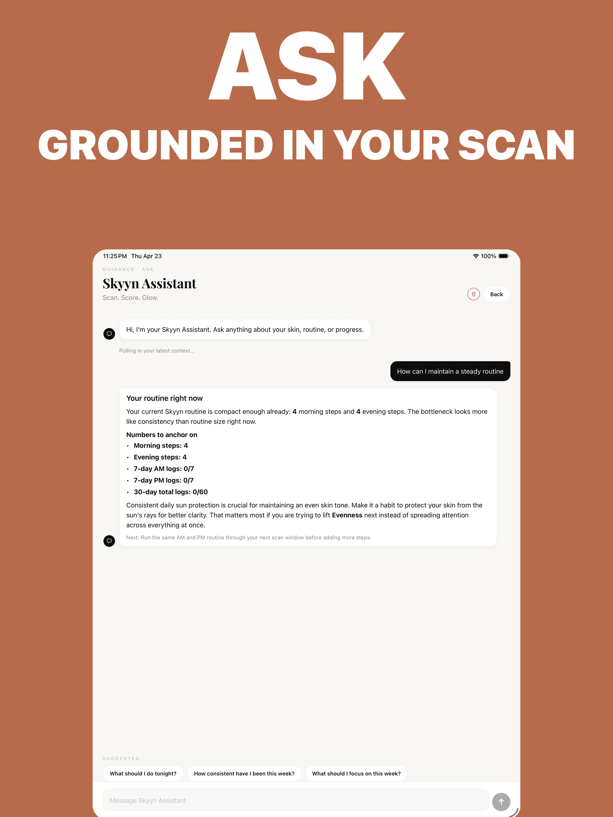 Skyyn: Skin Score & Glow Up screenshot 12