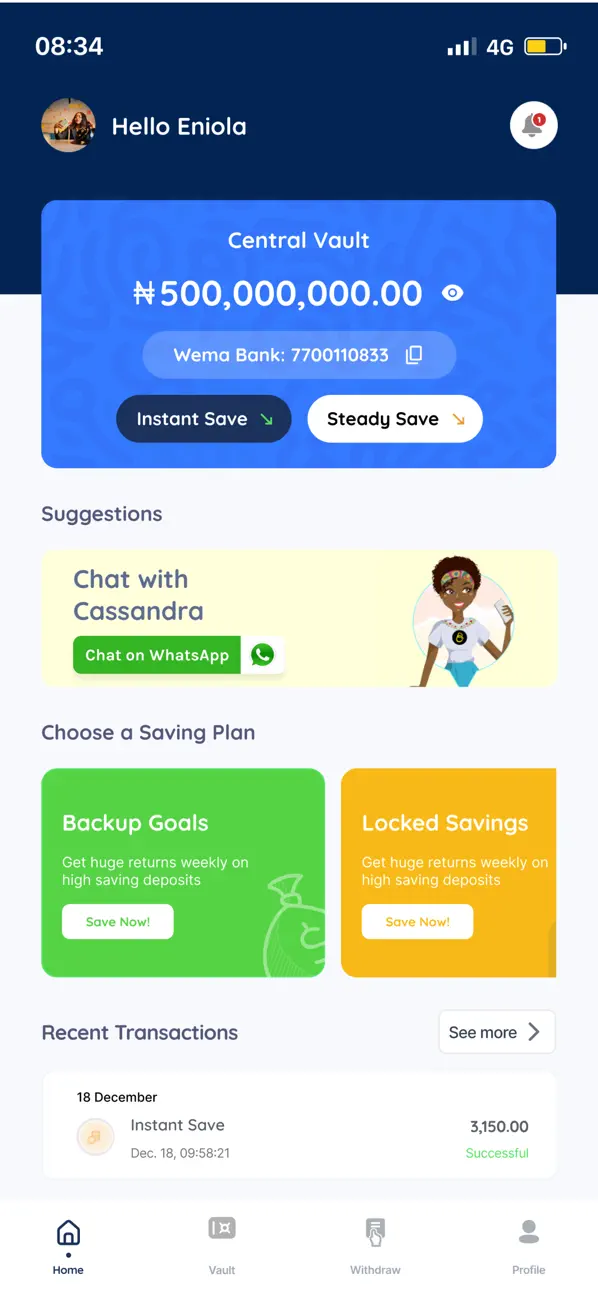 Screenshot #2 pour BackupCash