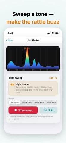 Rattlewise: Noise Finder iPhone screenshot