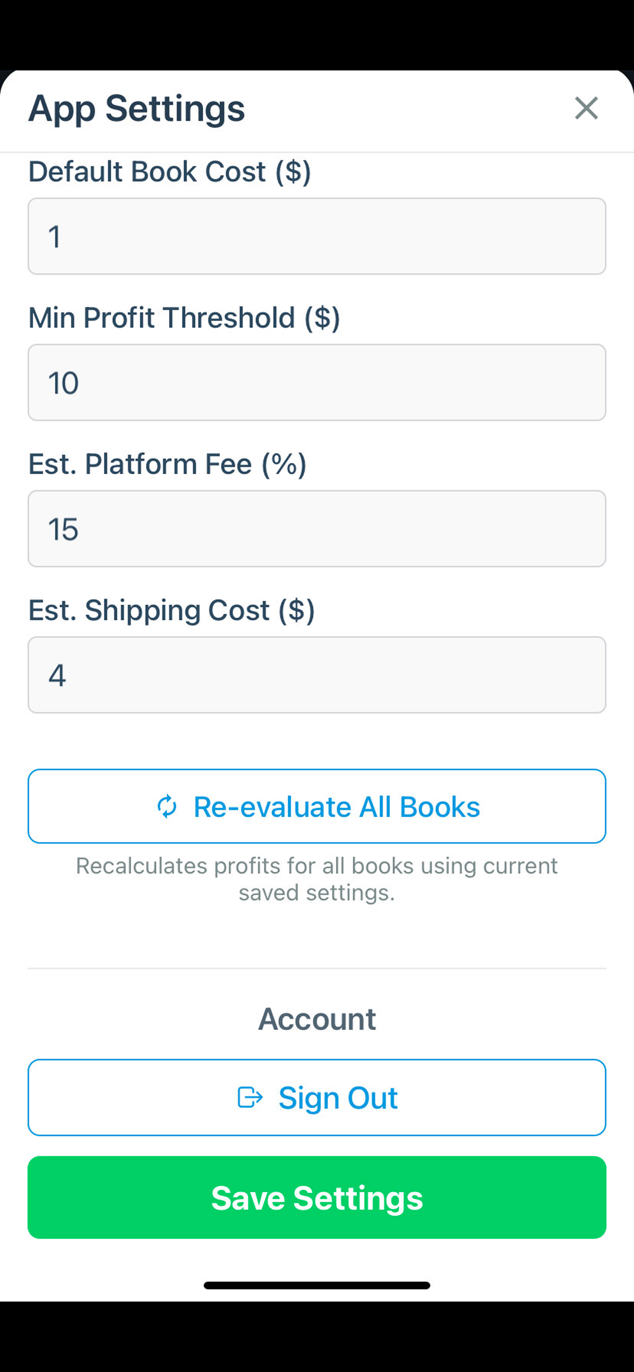 ISBNPricer screenshot 5