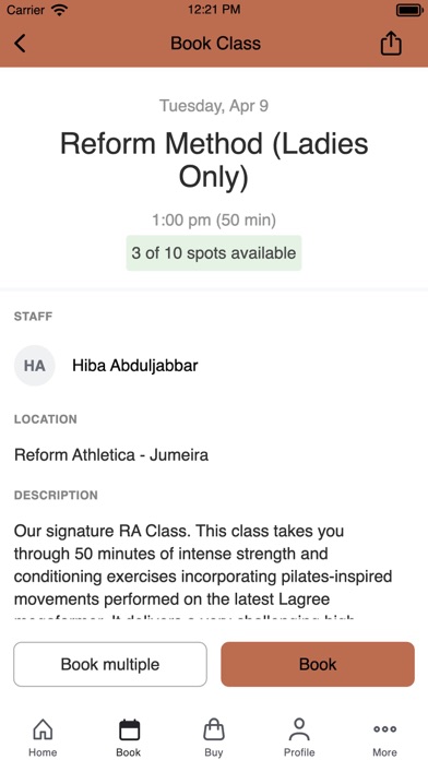 Reform Athletica Screenshot