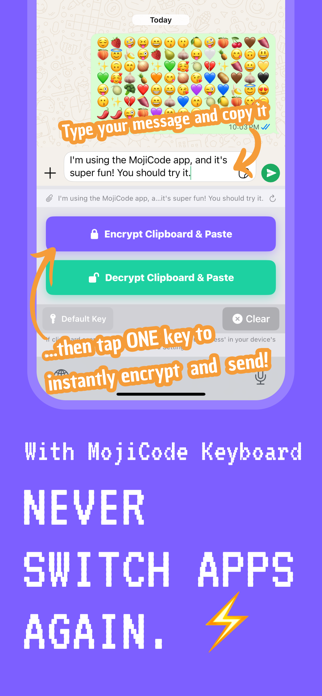 MojiCode: Encrypted Messaging Screenshot 5 of 5