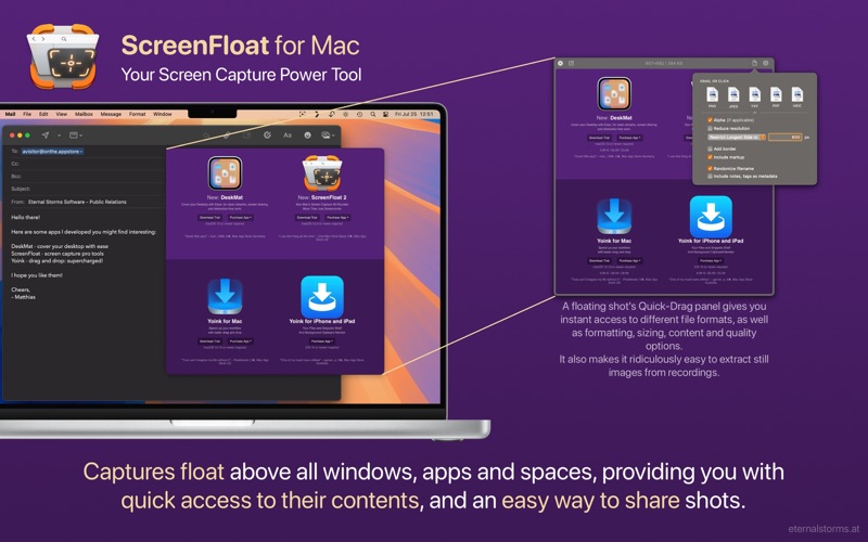 Screenshot #2 pour ScreenFloat—Pro Screen Capture