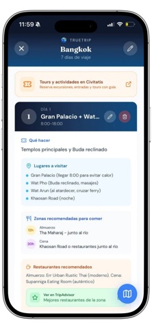 TrueTrip: Planifica tus viajes screenshot