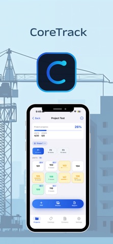 CoreTrack: Construction Site iPhone screenshot
