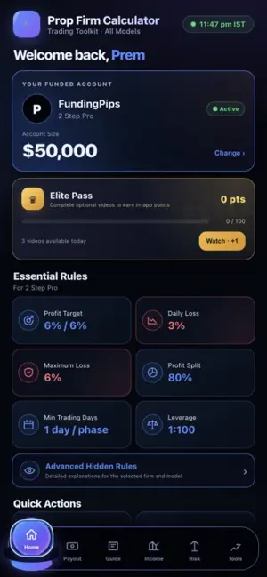 Prop Firm Calculator screenshot 2