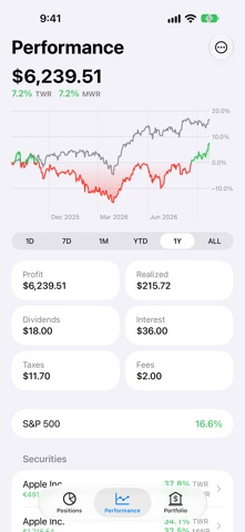 Profit: Portfolio Performance Screenshot 3 of 10