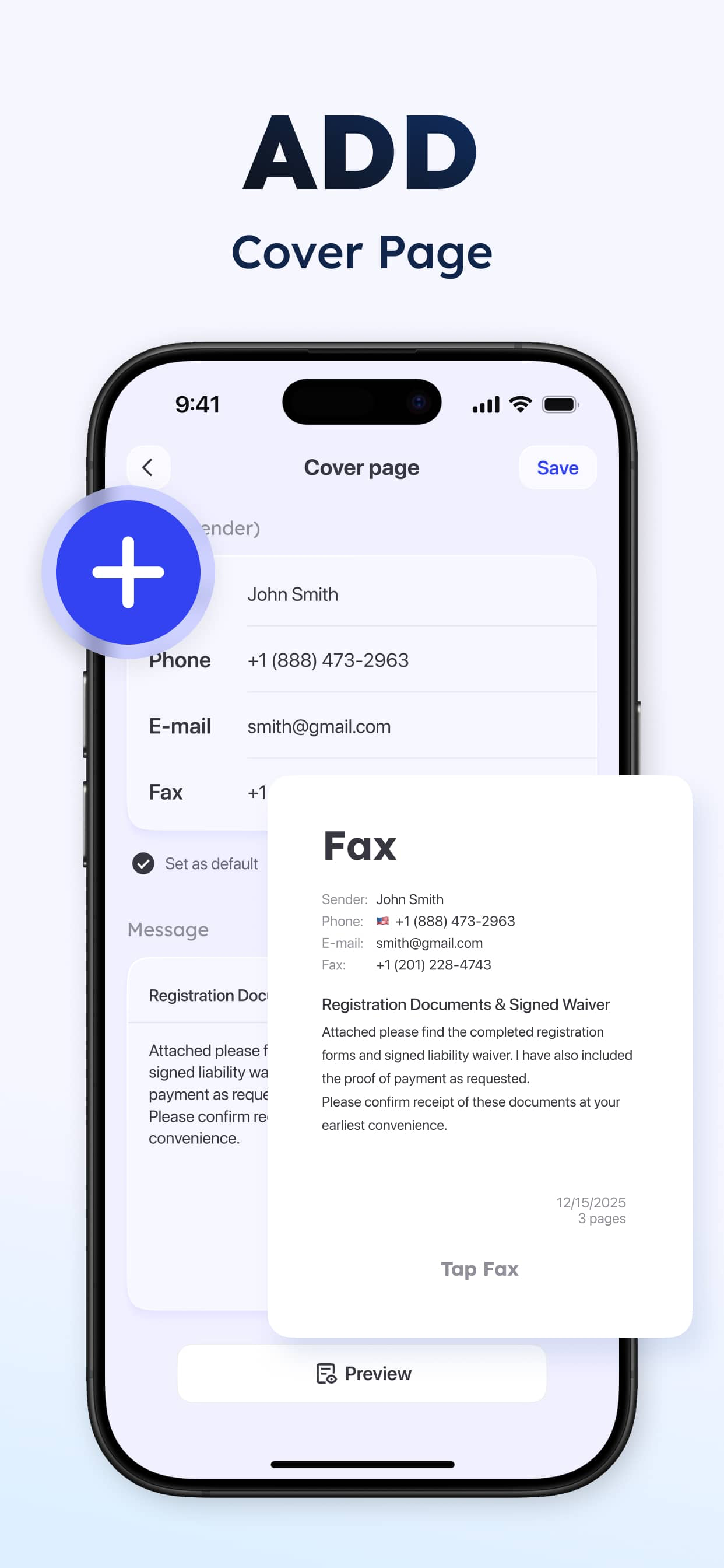 Fax from iPhone - Tap Fax screenshot 7