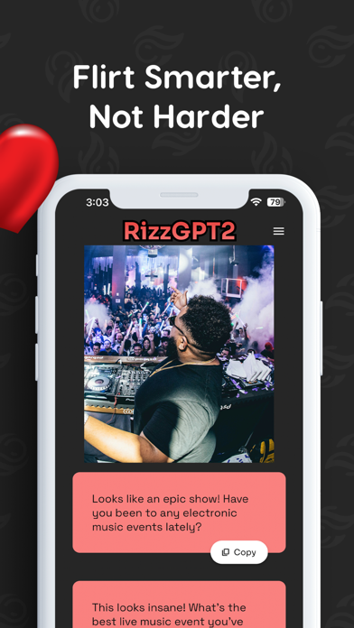 RizzGPT2: LIVE AI Rizz Wingman Screenshot