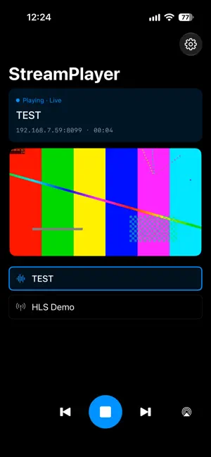 HLS Stream Player screenshot 2