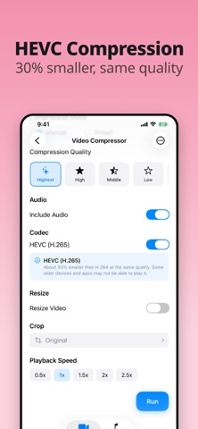 Video Compressor – Compress HD Screenshot 4 of 8