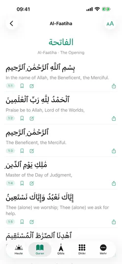 Screenshot von Noor – Quran & Gebetszeiten auf dem iPhone 3