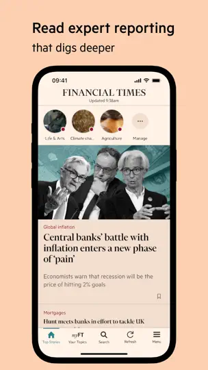 Screenshot von Financial Times: Business News auf dem iPhone 2