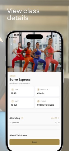 Raise the Barre iPhone screenshot 2