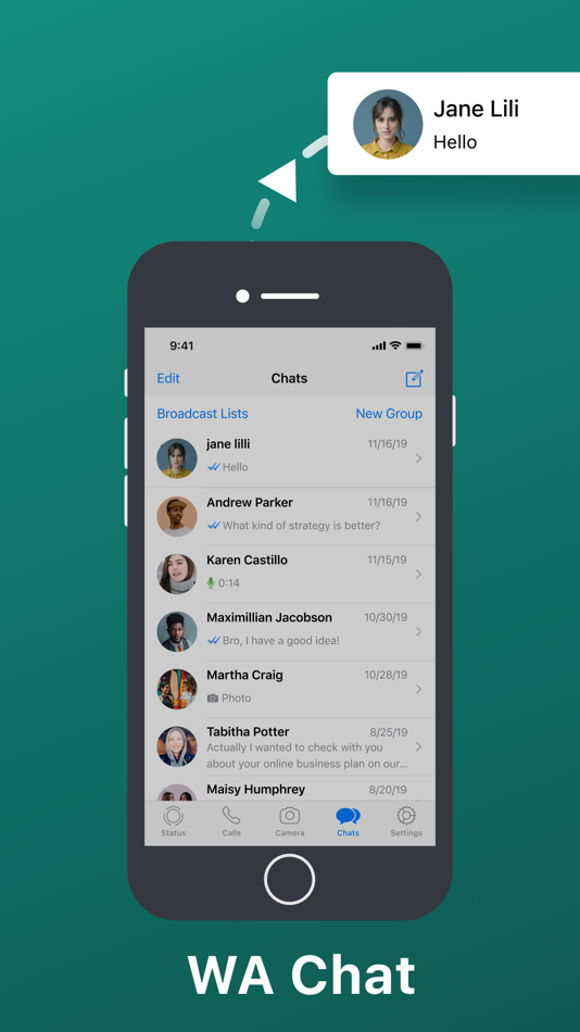 #2. WT Chat Backup Restore Delete (iOS) 게시자: Liger Infotech