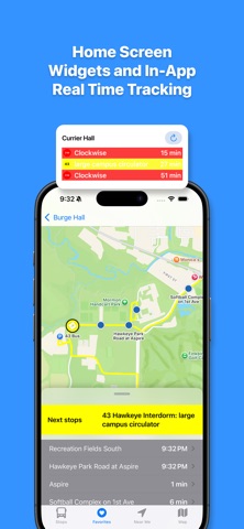UIowa Bus iPhone screenshot