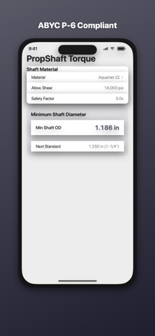 Propeller Shaft Torque Calc Screenshot 2 of 3
