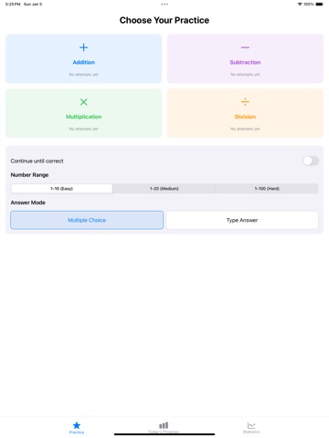 MathMaster - Accuracy & Speed iPad screenshot