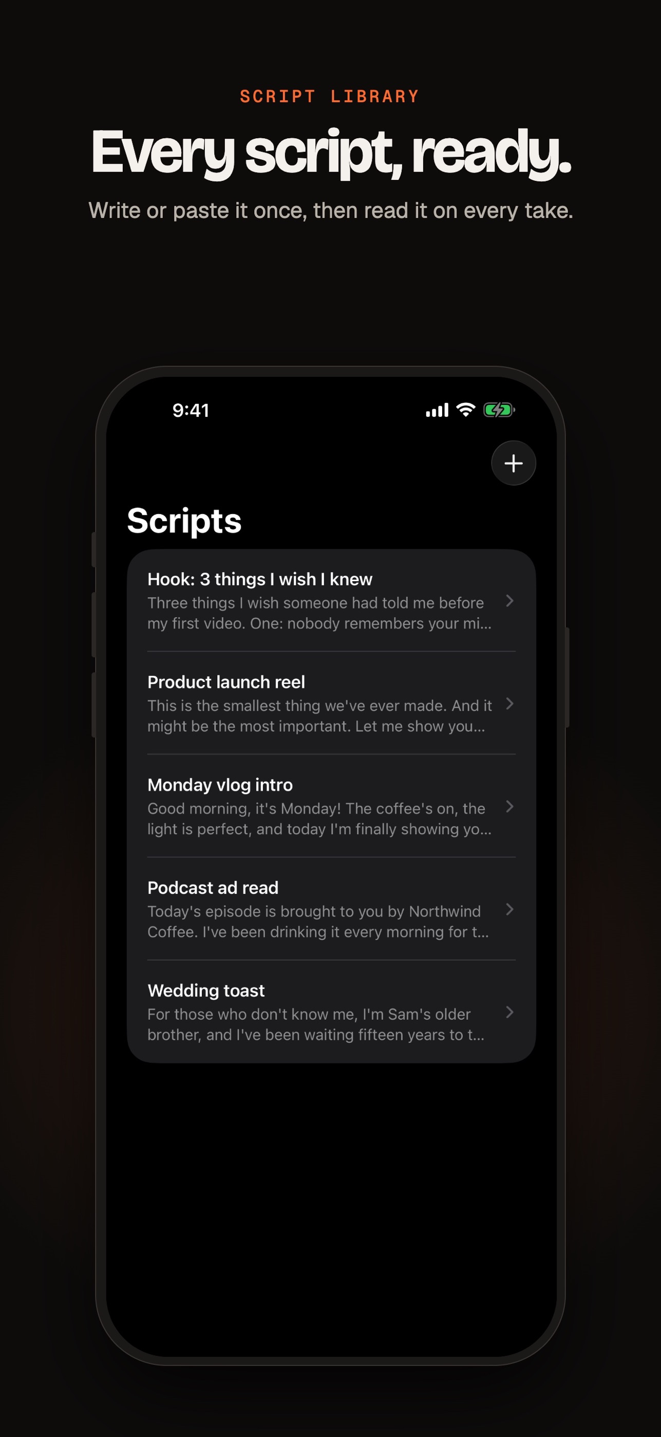 Screenshot 4 of Teleprompter: Float & Record