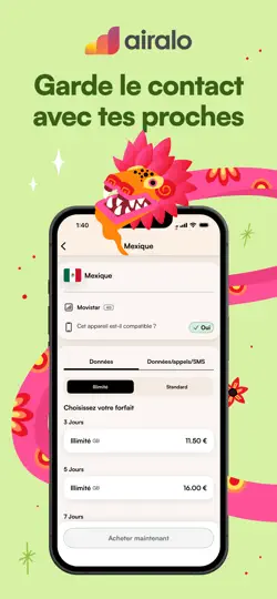 Capture d'écran de Airalo: ESIM Voyage & Internet sur iPhone 1