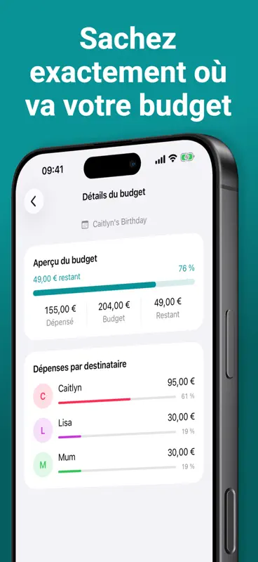 Liste Cadeaux : Suivi Budget screenshot 3 of 5