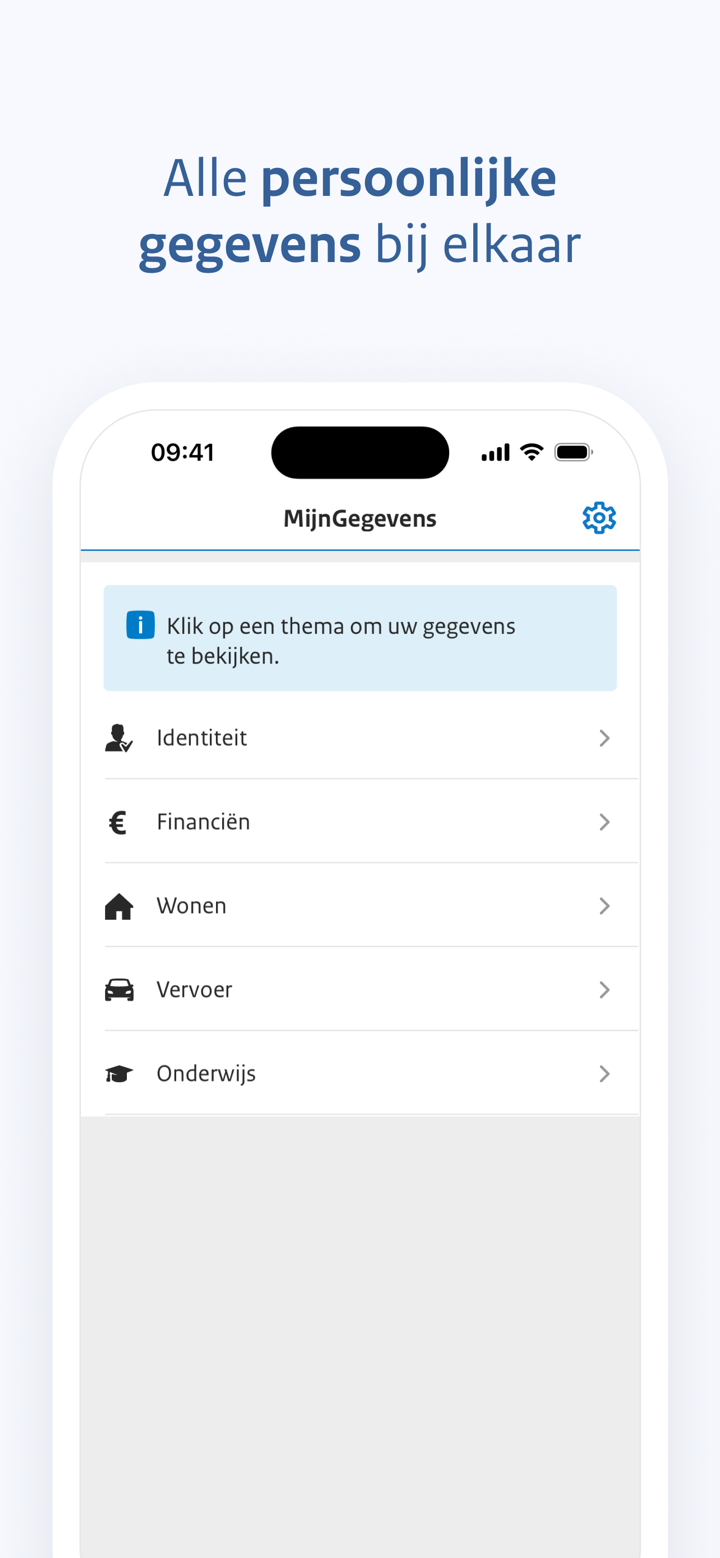 MijnGegevens screenshot 2