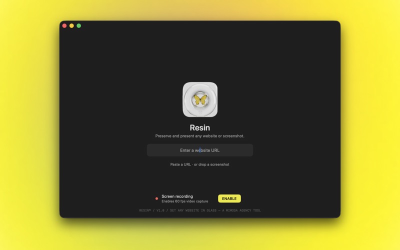 Resin — Web Capture and Show screenshot