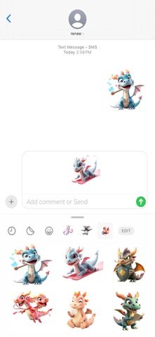 奇幻龙贴纸 screenshot