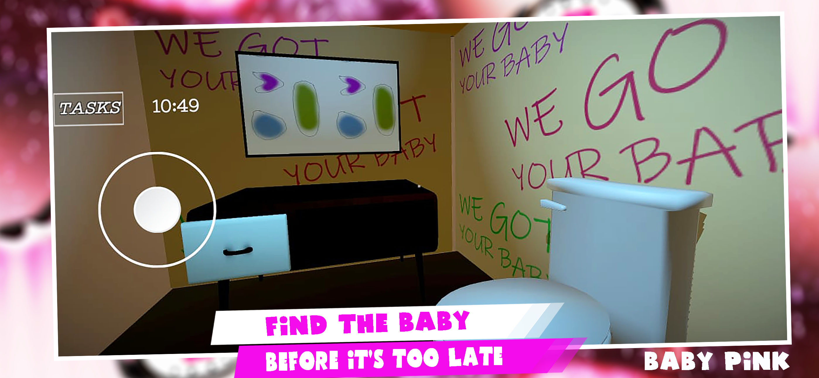Scary Baby Pink Horror Game