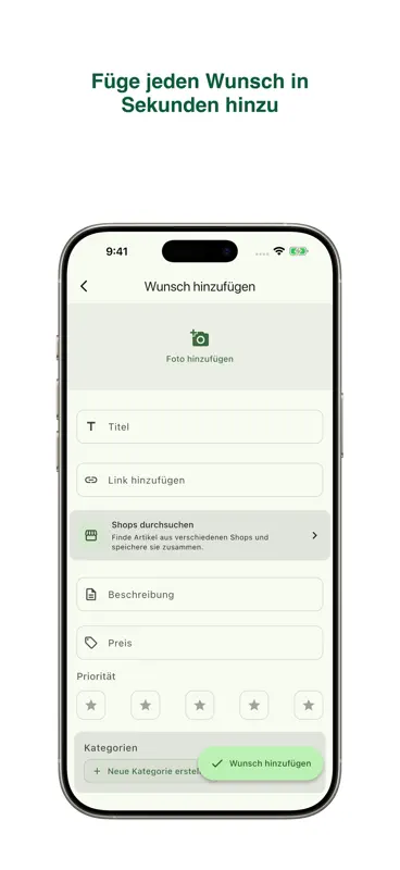 Wishr: Geschenkideen & Liste screenshot 6 of 8