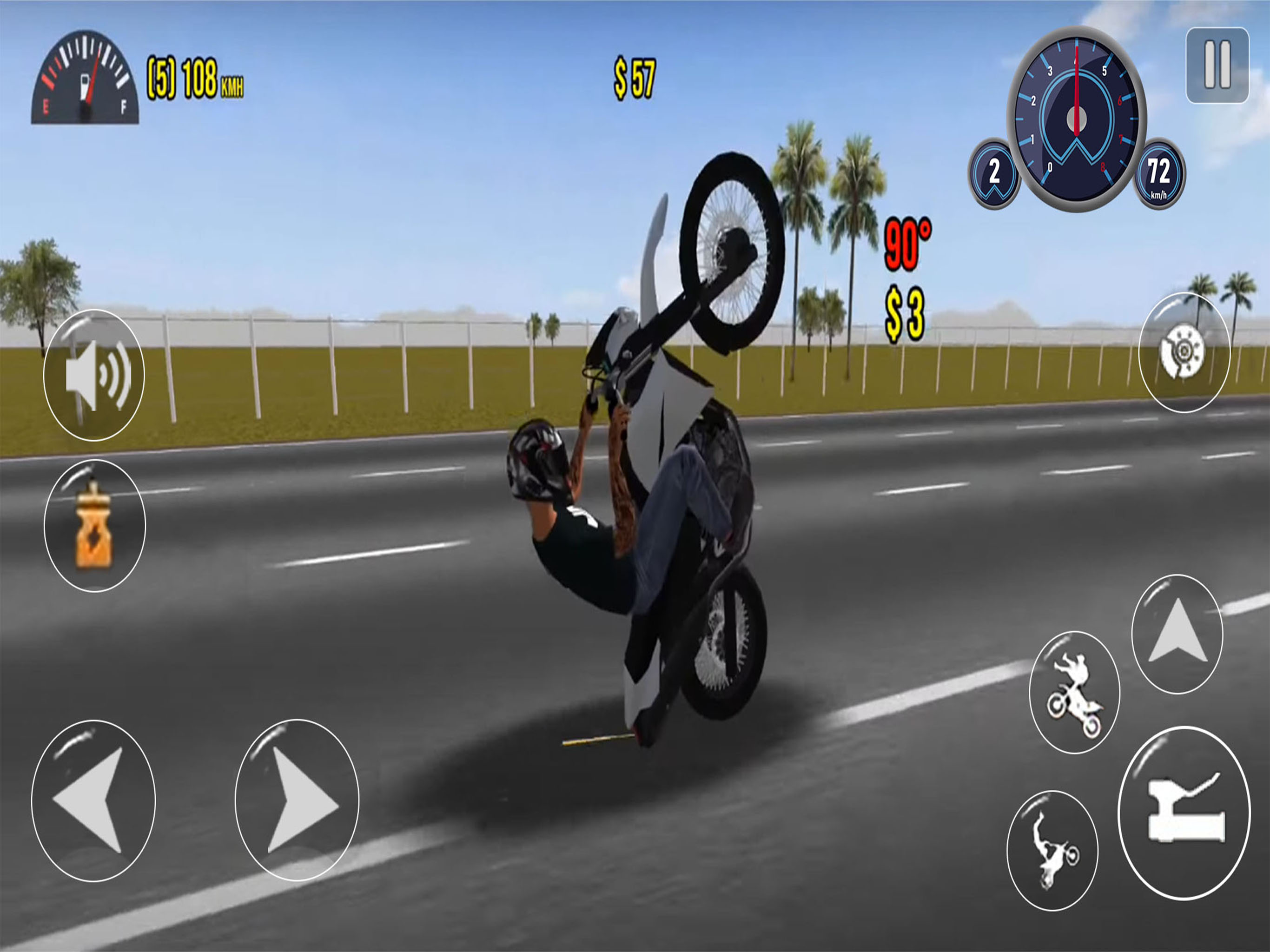 Crazy Moto Wheelie Bike 3D