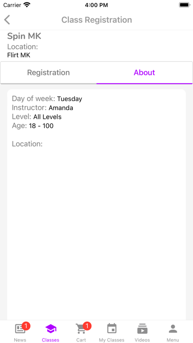 Flirt Fitness Screenshot