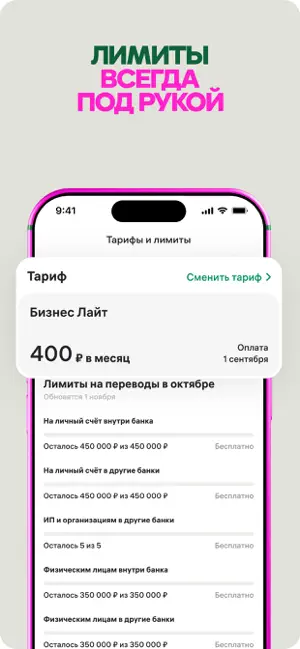 WB Банк Бизнес iPhone screenshot 6