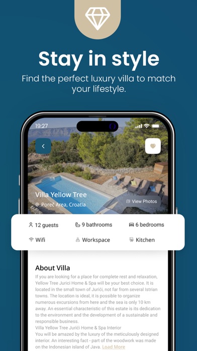 Luxury Croatia Retreats Villas Screenshot